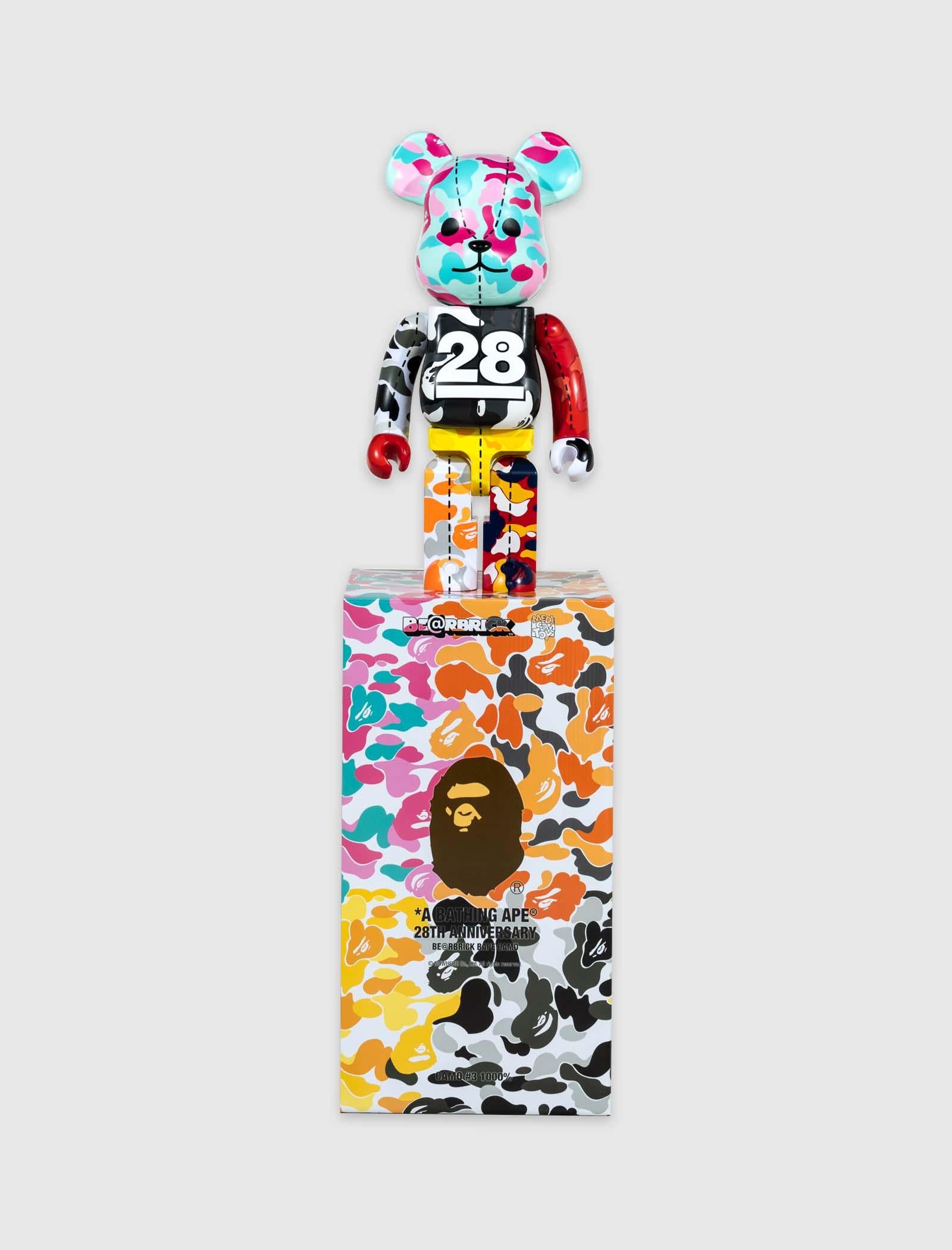 A BATHING APE 28TH ANNIVERSARY CAMO #3 1000% BEARBRICK - A Ma Maniere