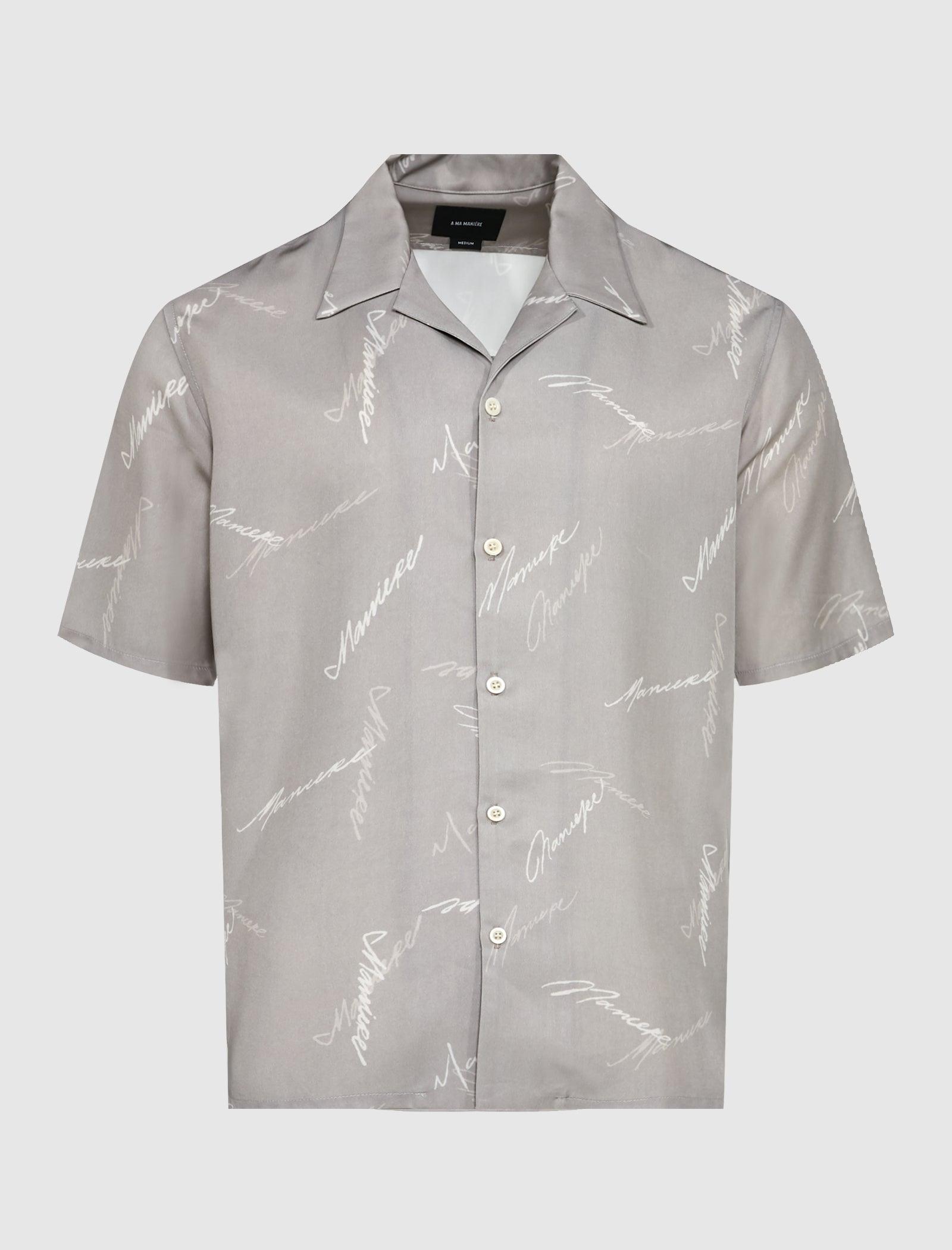 SCRIPT WOVEN SHIRT - A Ma Maniere