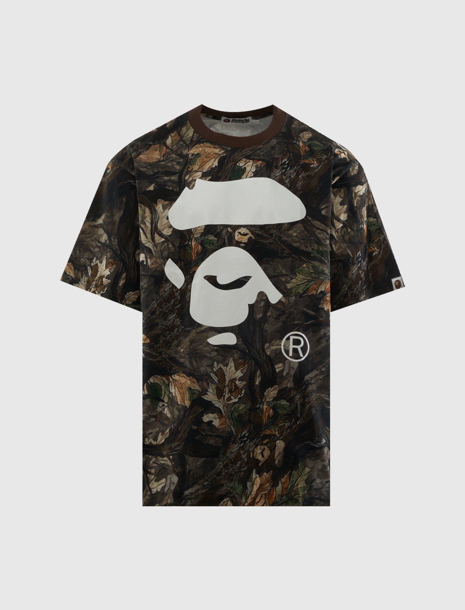 A BATHING APE CAMO APE FACE TEE