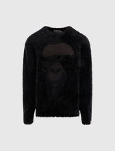 BAPE APE FACE SHAGGY SWEATER