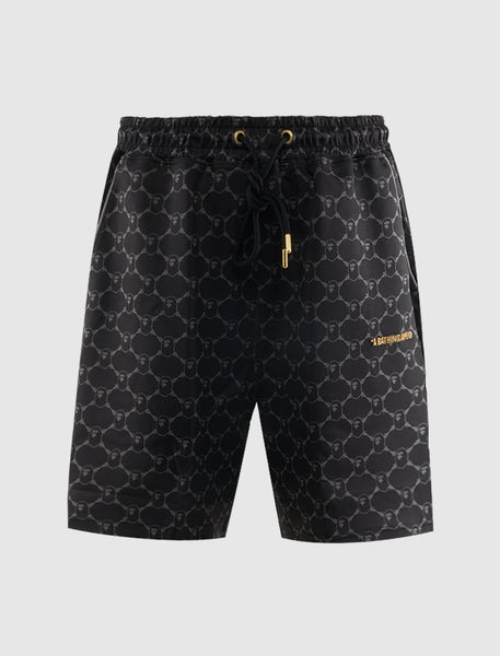 A BATHING APE COLLEGE MONGRAM SHORT