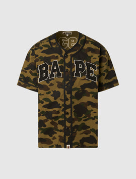 bape camo dress shirt COLOR CAMO WARM UP SS SHIRT MENS Red / L