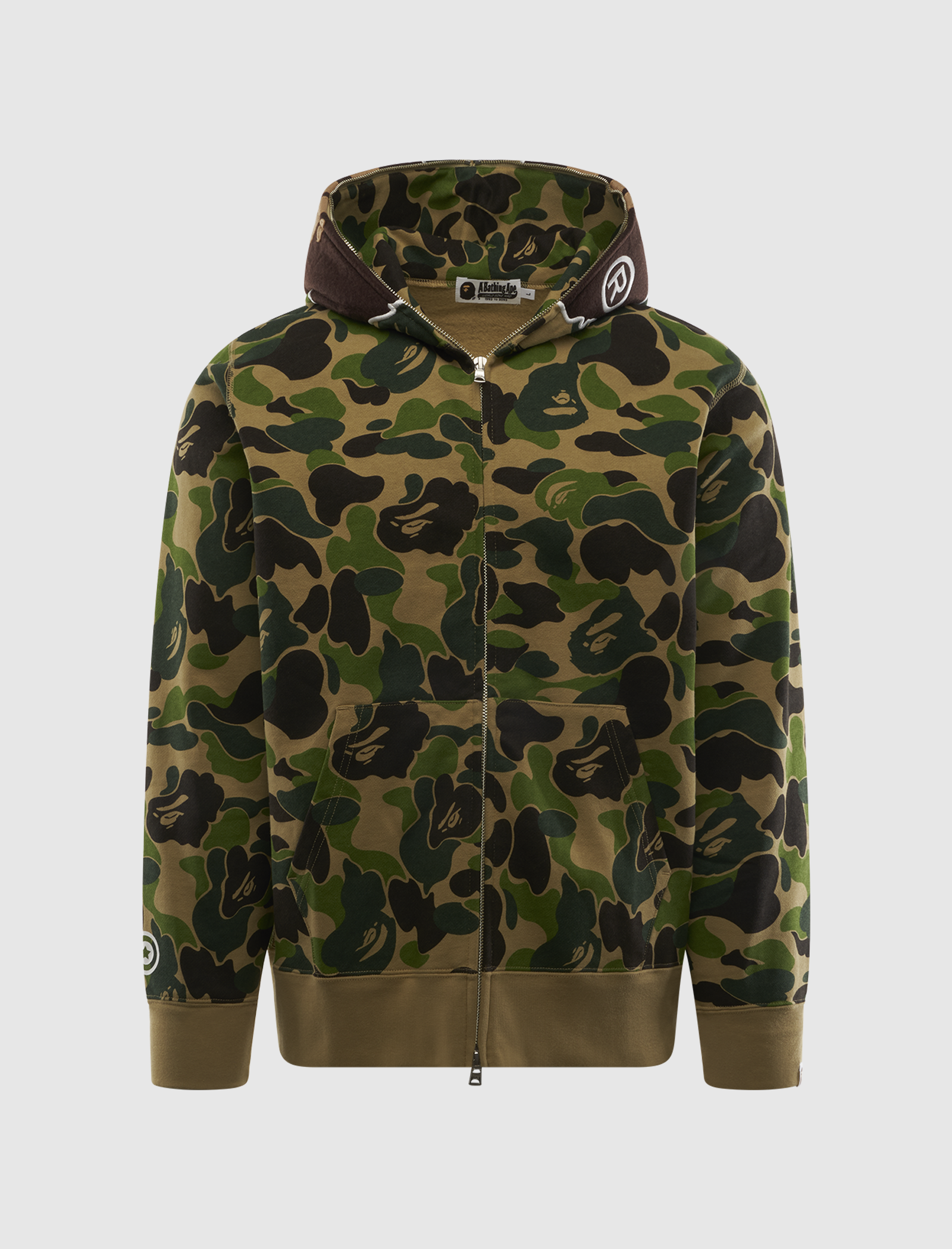ABC CAMO 2ND APE FULL ZIP HOODIE
