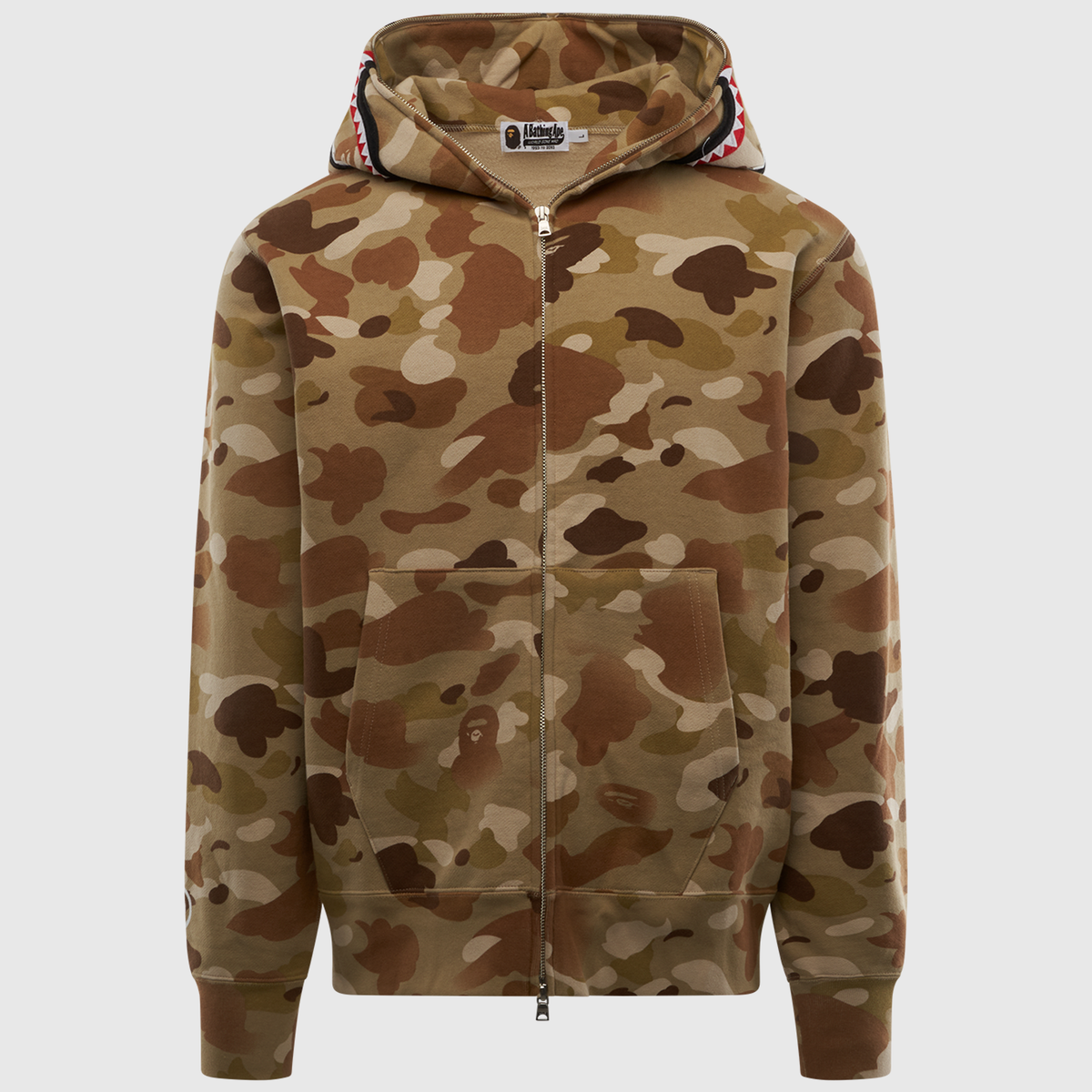 BAPE GRADATION CAMO SHARK FULL ZIP HOODIE