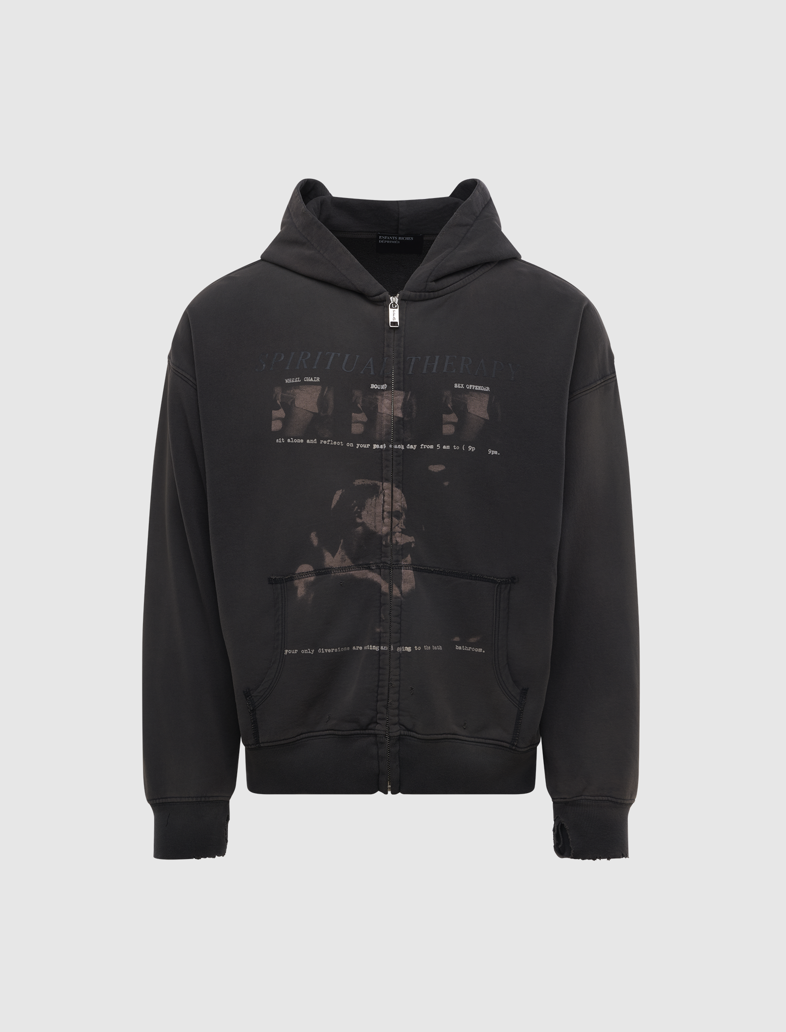 SPIRITUAL THERAPY ZIP UP HOODIE
