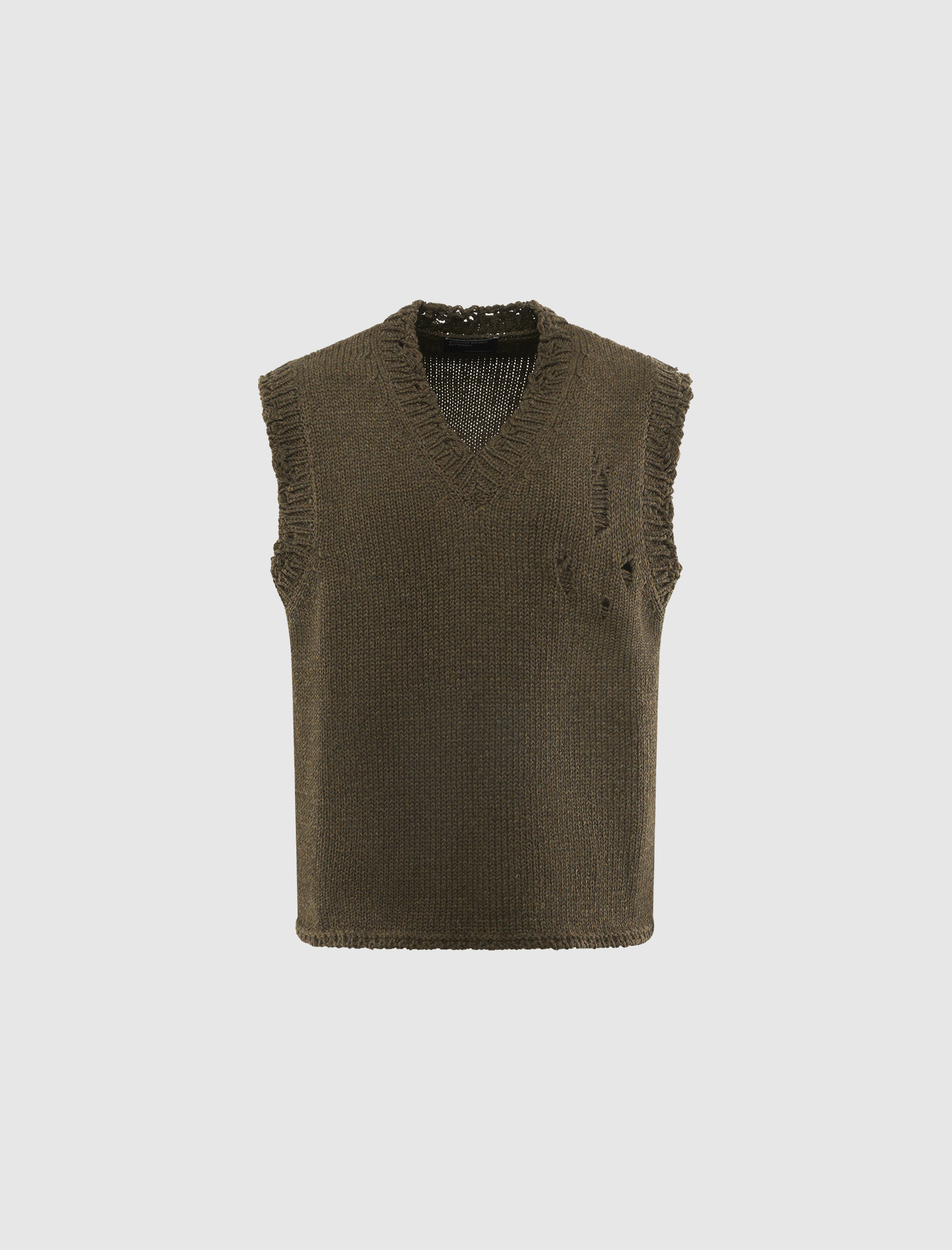 DISTRESSED SWEATER VEST