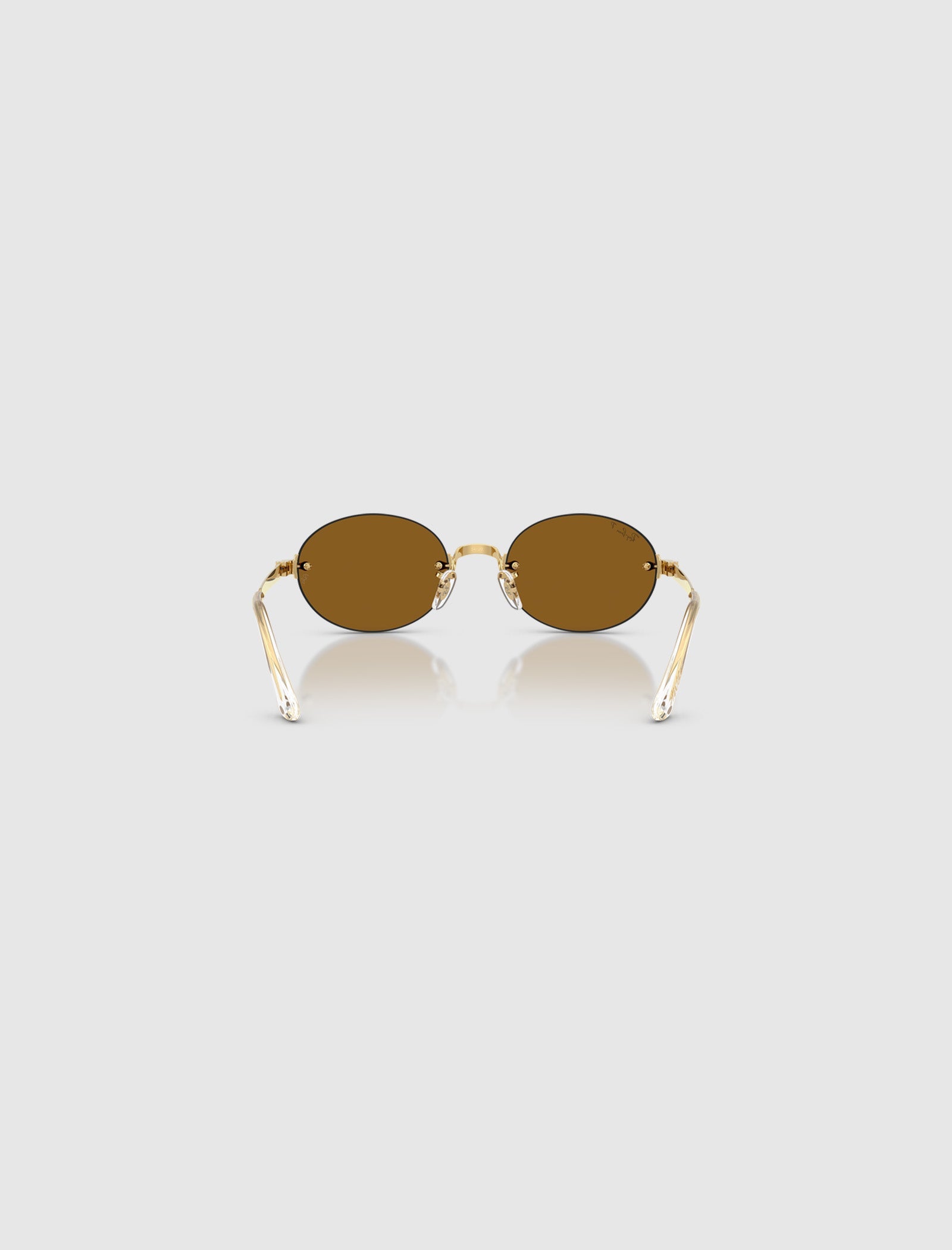 A$AP ROCKY X RAY-BAN RIMLESS SUNGLASSES (DARK BROWN LENS)