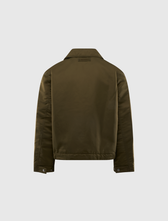 25SS★L'Appartement Satin Blouson カーキ F STÜSSY PILE LINED ZIP JACKET