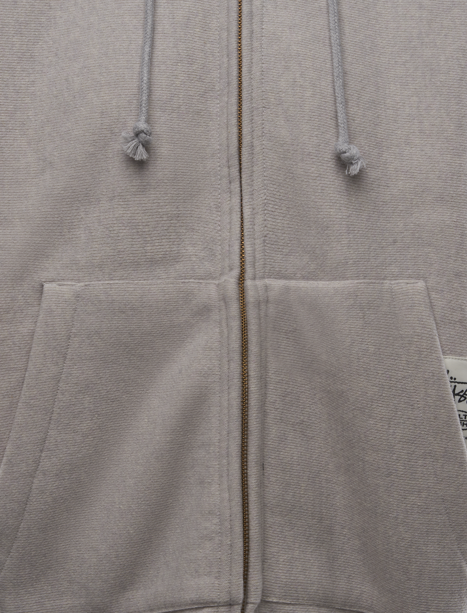BRASS ZIP KNIT HOODIE