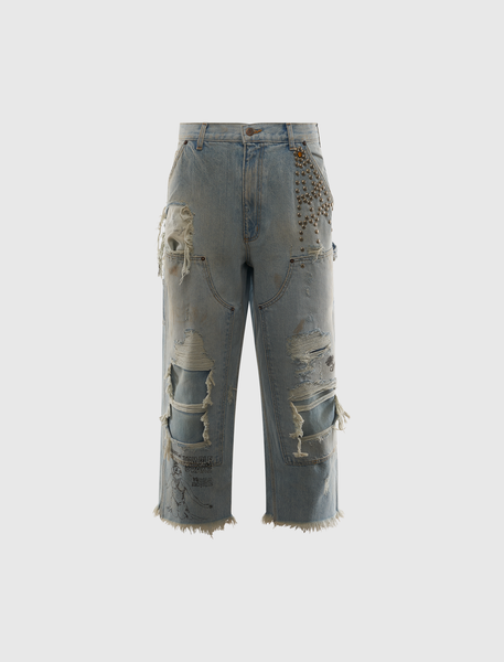 PALY BUSTED DBL KNEE JEAN