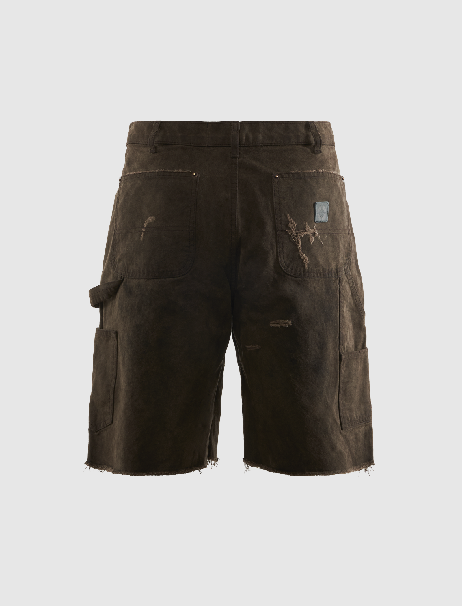 SINNED 4 NOTHING WAXED CANVAS DOUBLE KNEE SHORT