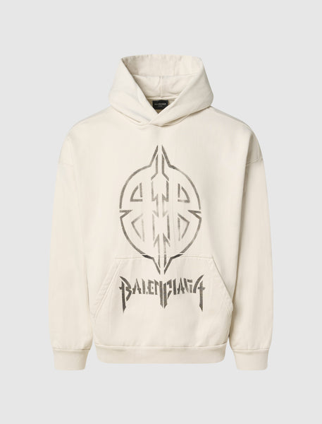 BALENCIAGA METAL BB STENCIL HOODIE