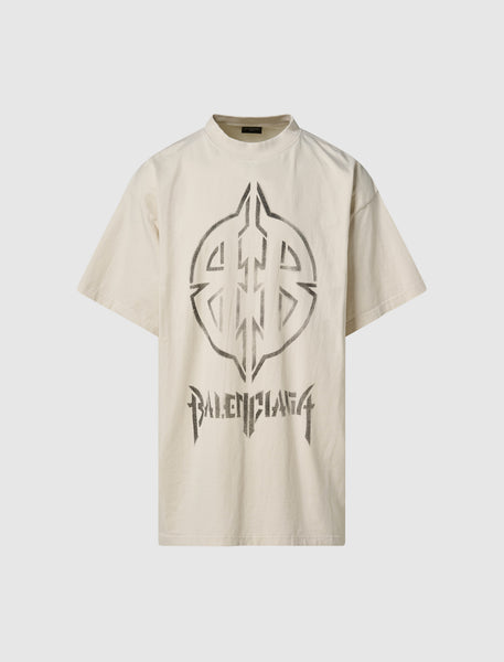 BALENCIAGA METAL BB STENCIL TEE