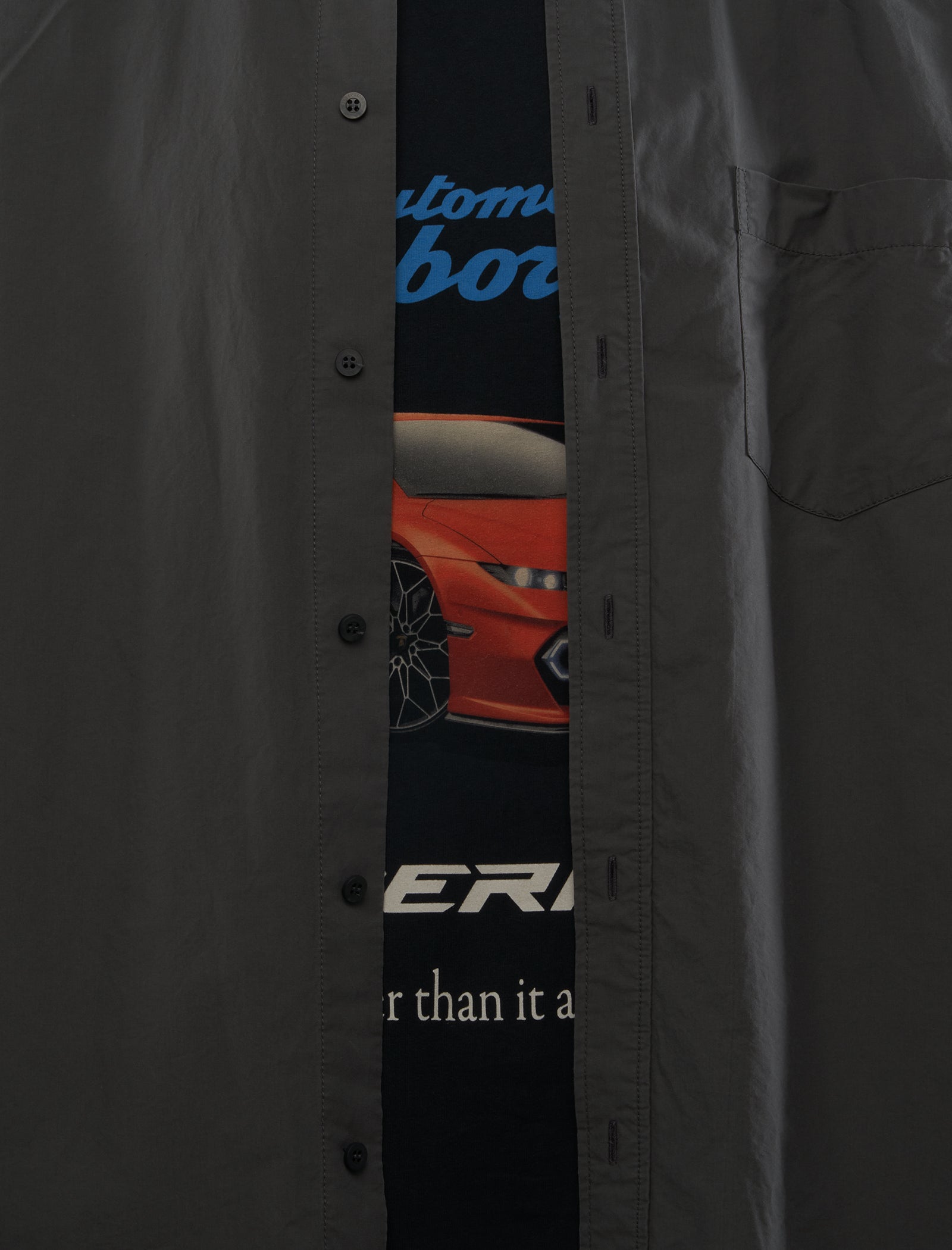 AUTOMOBILI LAMBORGHINI LAYERED SHIRT