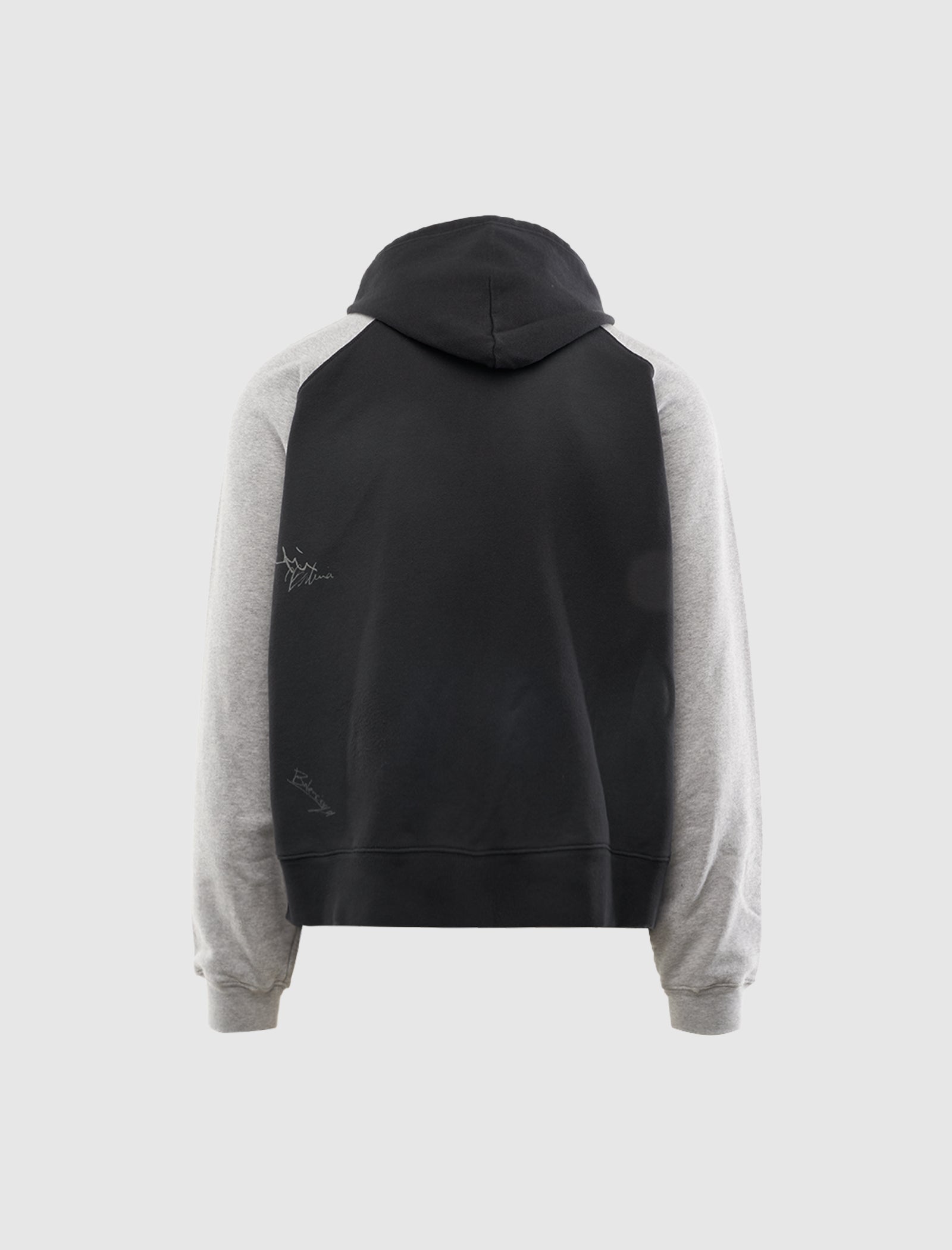 BALENCIAGA BANANA RAGLAN OVERSIZED ZIP-UP HOODIE
