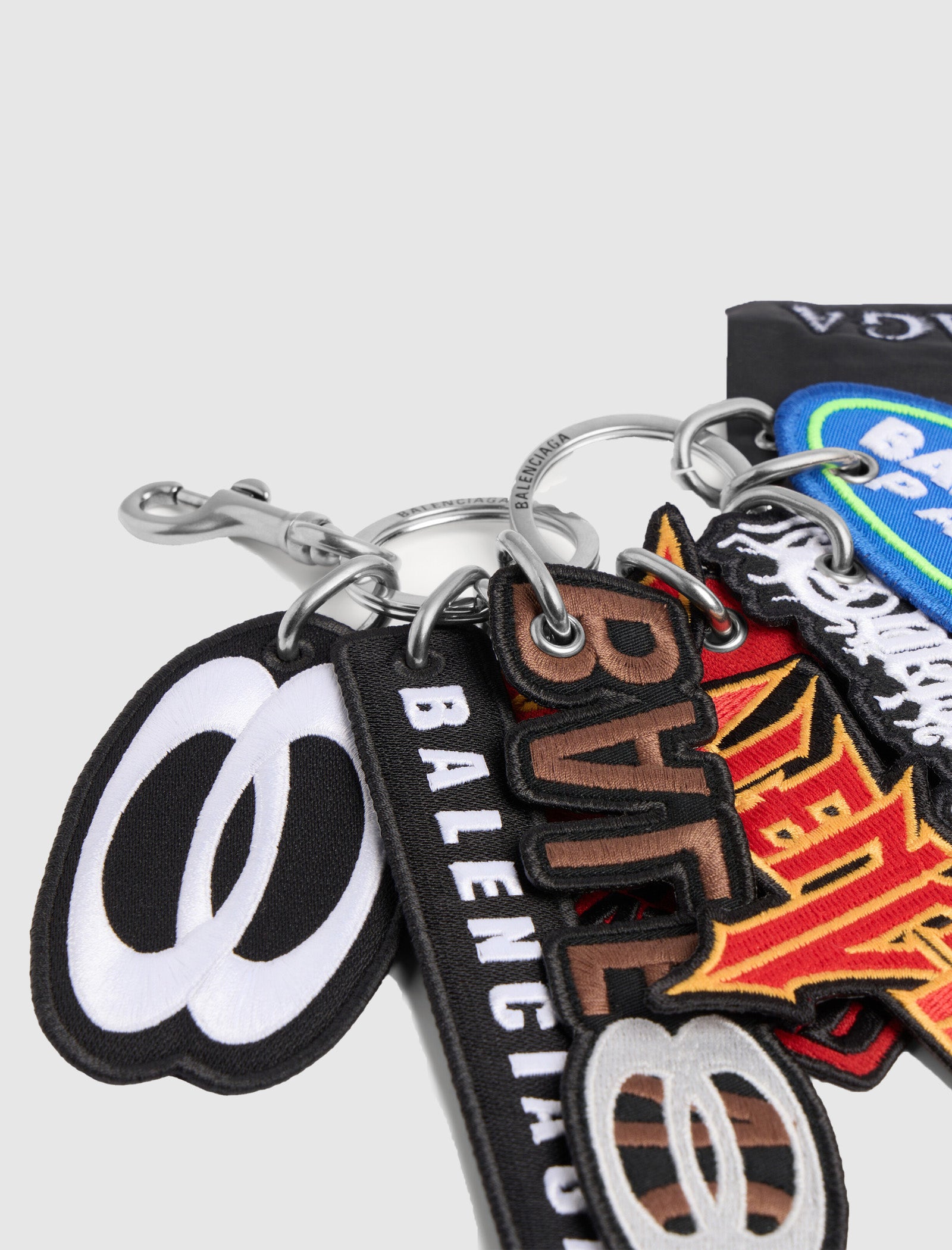 BALENCIAGA CHARM KEYCHAIN PATCHES