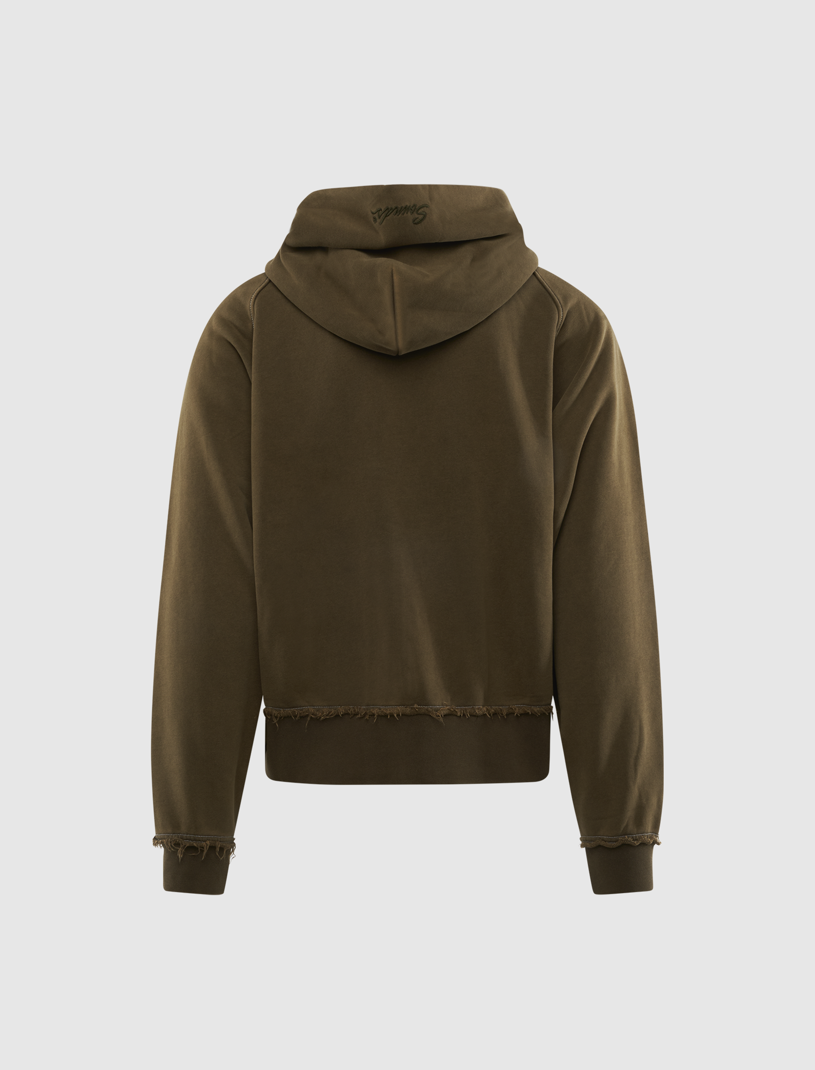FRAYED COLLEGIATE HOODIE