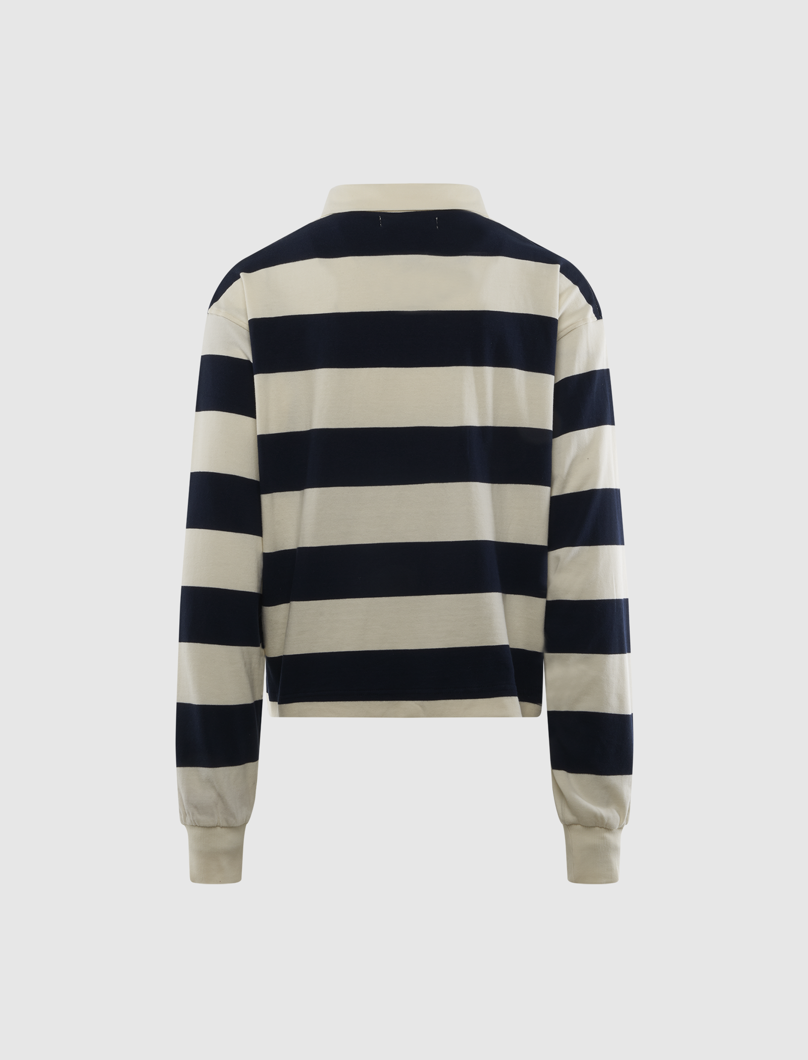 STRIPED APPLIQUÉ RUGBY SHIRT