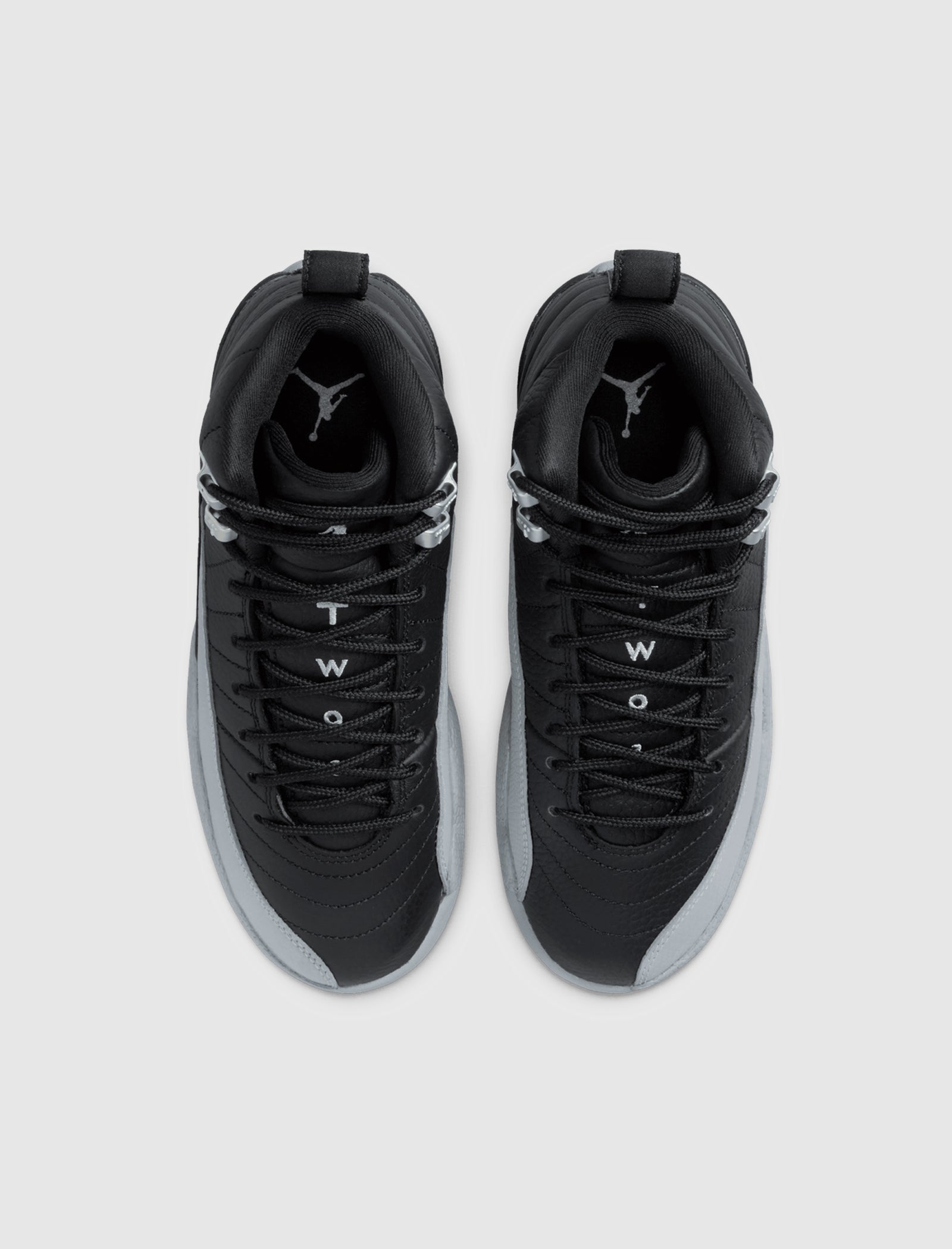 AIR JORDAN 12 RETRO "BLACK/WOLF GREY" GS