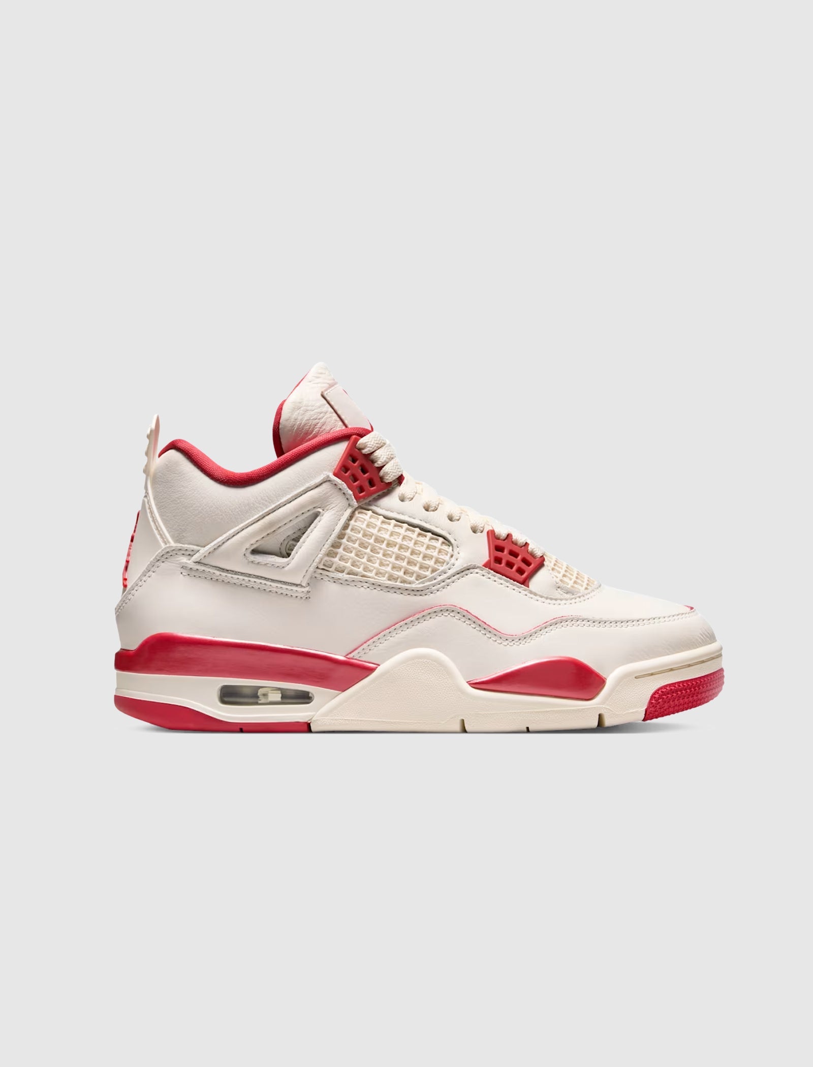 WOMEN'S AIR JORDAN 4 RETRO "PALE IVORY/ SIERRA RED"