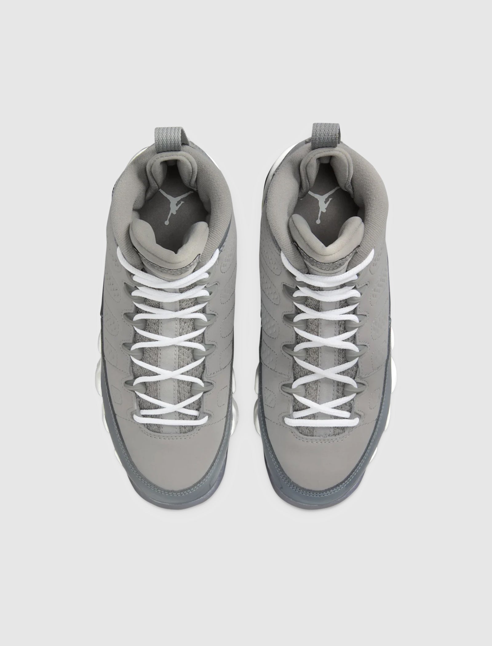 AIR JORDAN 9 RETRO "MEDIUM GREY/COOL GREY/WHITE" GS