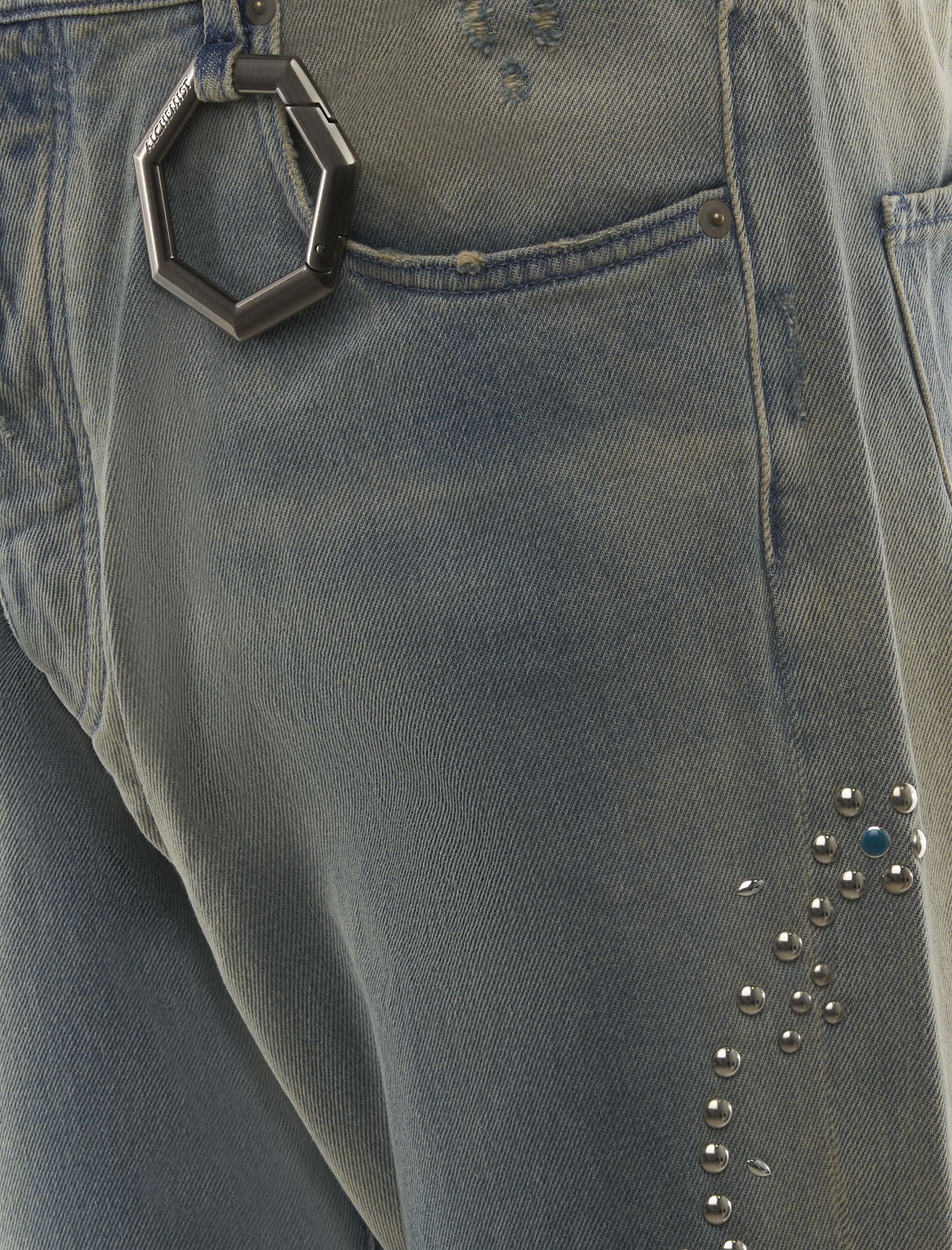 STUDIO JEANS WESTERN STUDS STRIPE