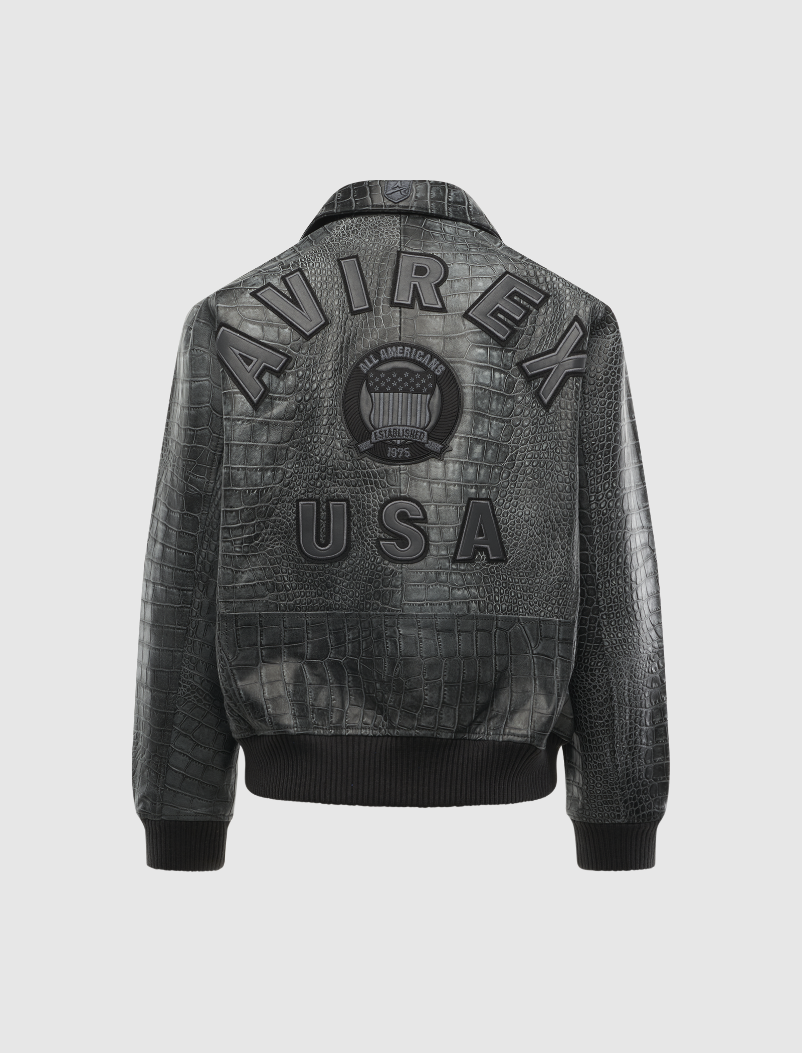 DISTRESSED CROC ICON JACKET