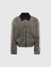 ACNE STUDIOS FADED DENIM BOMBER JACKET