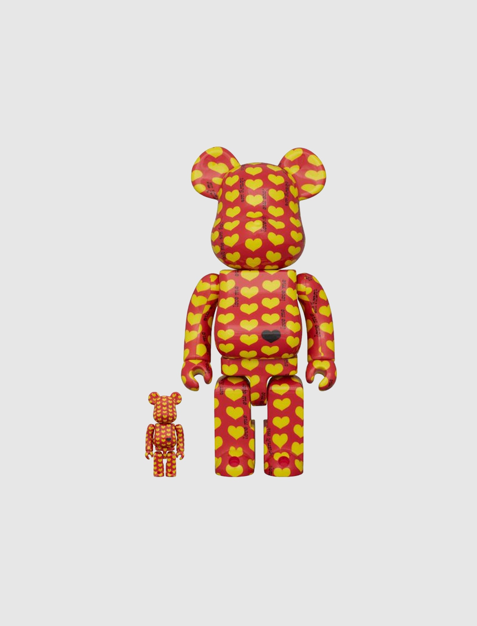 BE@RBRICK YELLOW HEART 100% & 400%