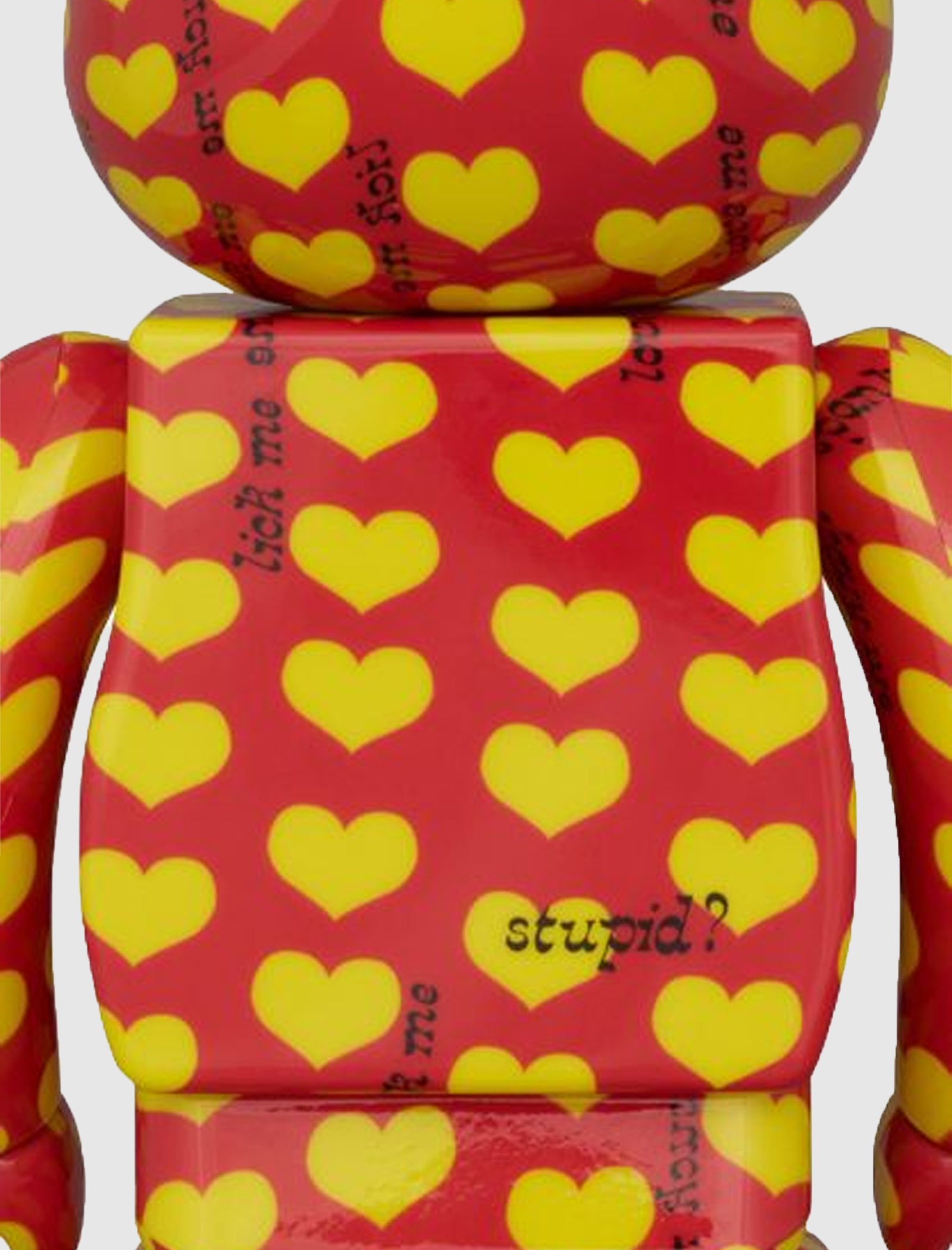 BE@RBRICK Yellow Heart Reverse 100％ 400％ MEDICOM BE@RBRICK YELLOW HEART 100% & 400%