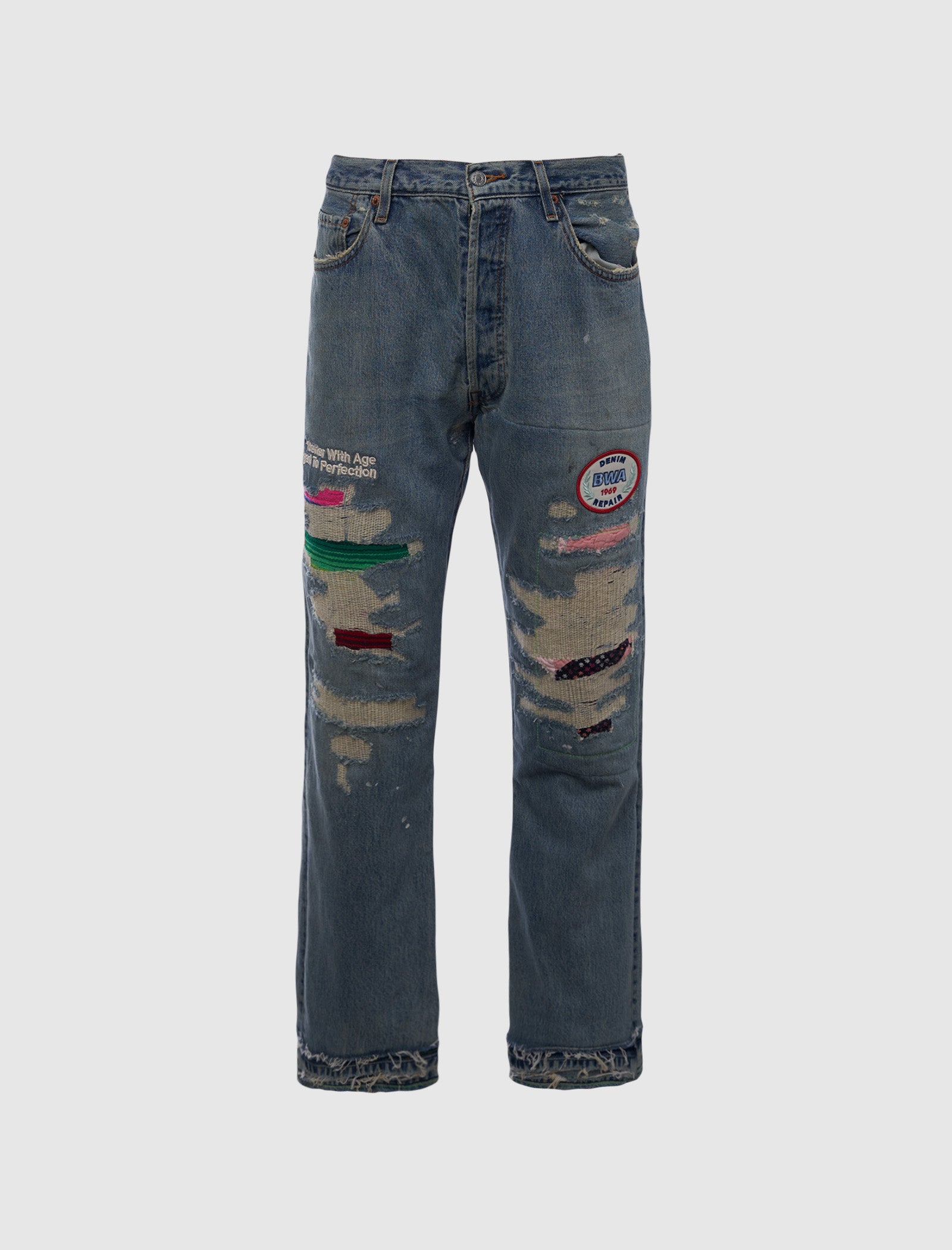 DENIM TABLOID PANTS