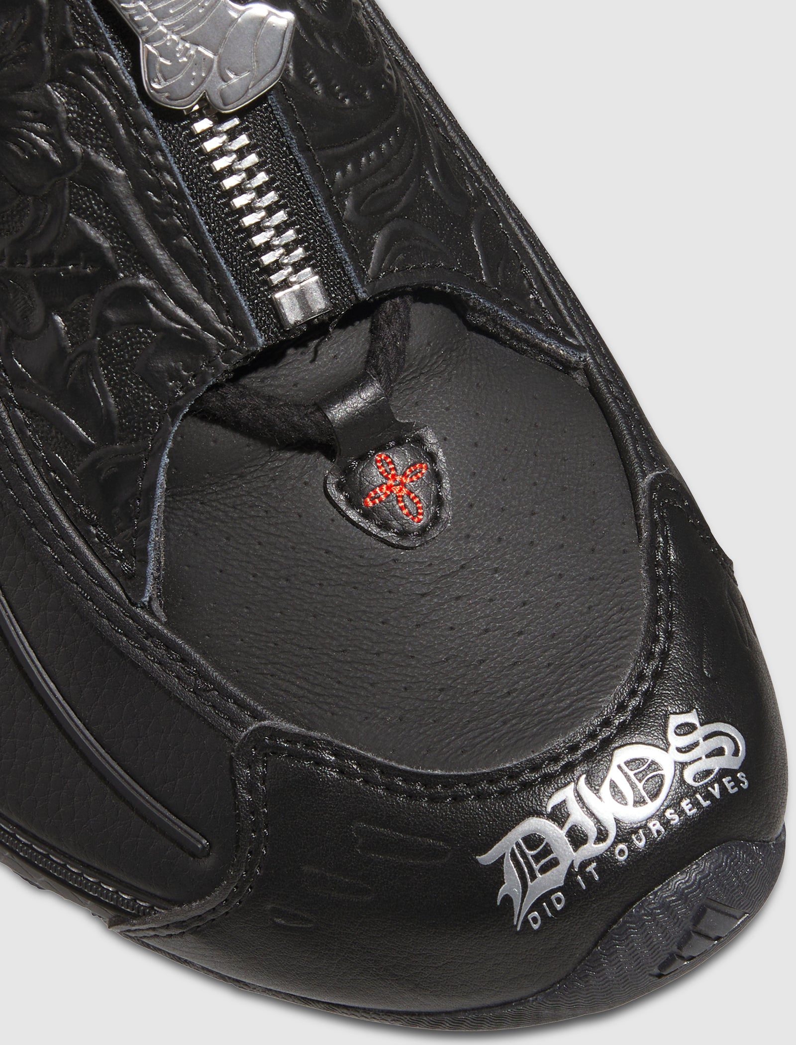 DIOS MEGA 01 NS LEATHER "BLACK/RED/GREY"