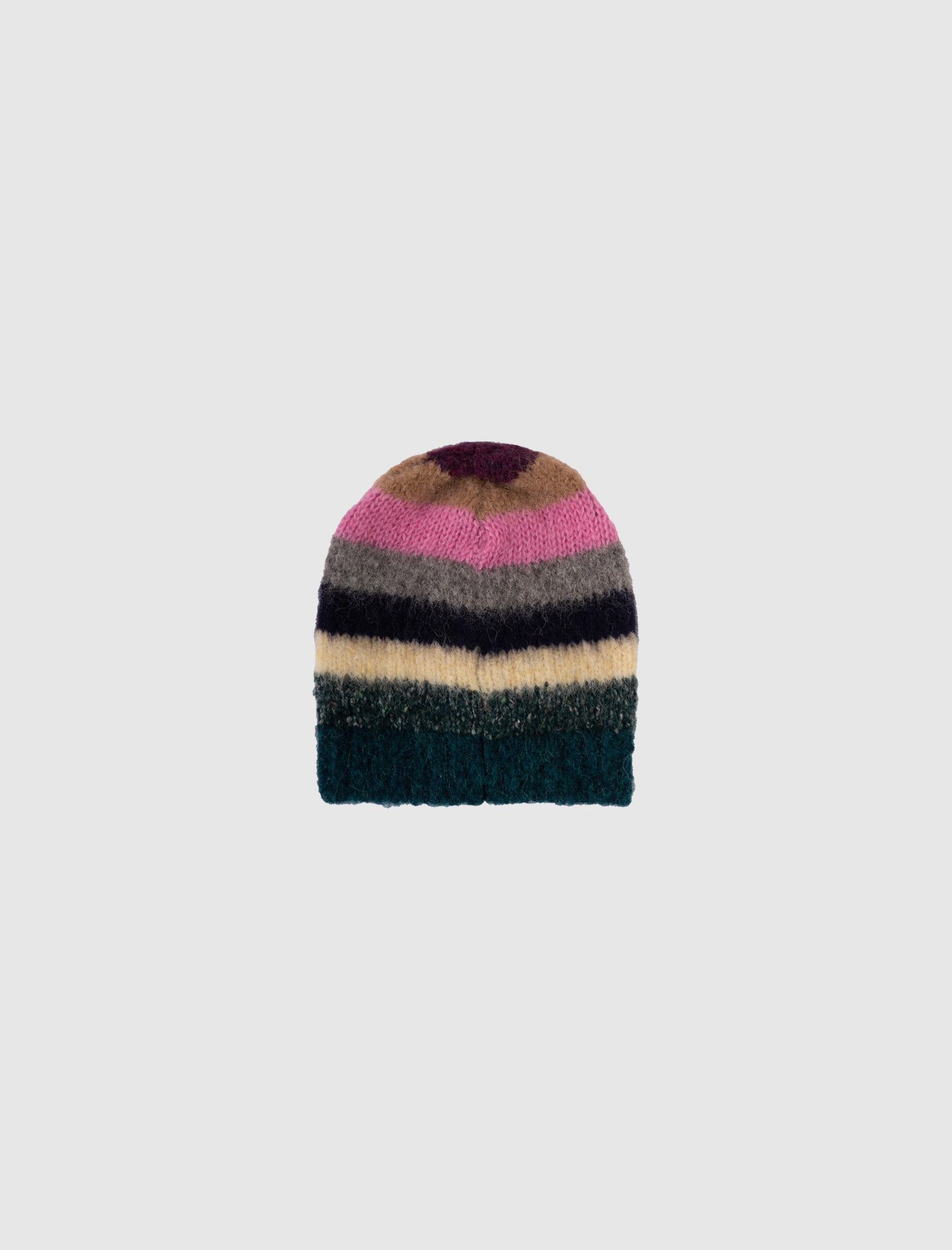 MOHAIR STRIPED BEANIE
