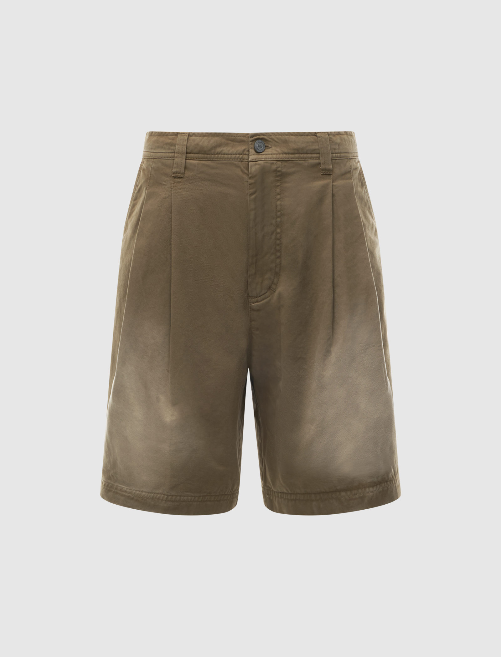 PLEATED CHINO SHORTS