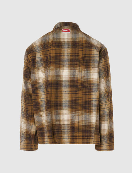 CHECKED PLAID ZIP UP