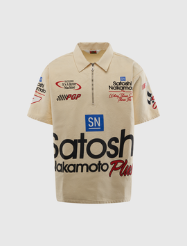 SATOSHI NAKAMOTO MECHANIC HALF ZIP SWEATSHIRT