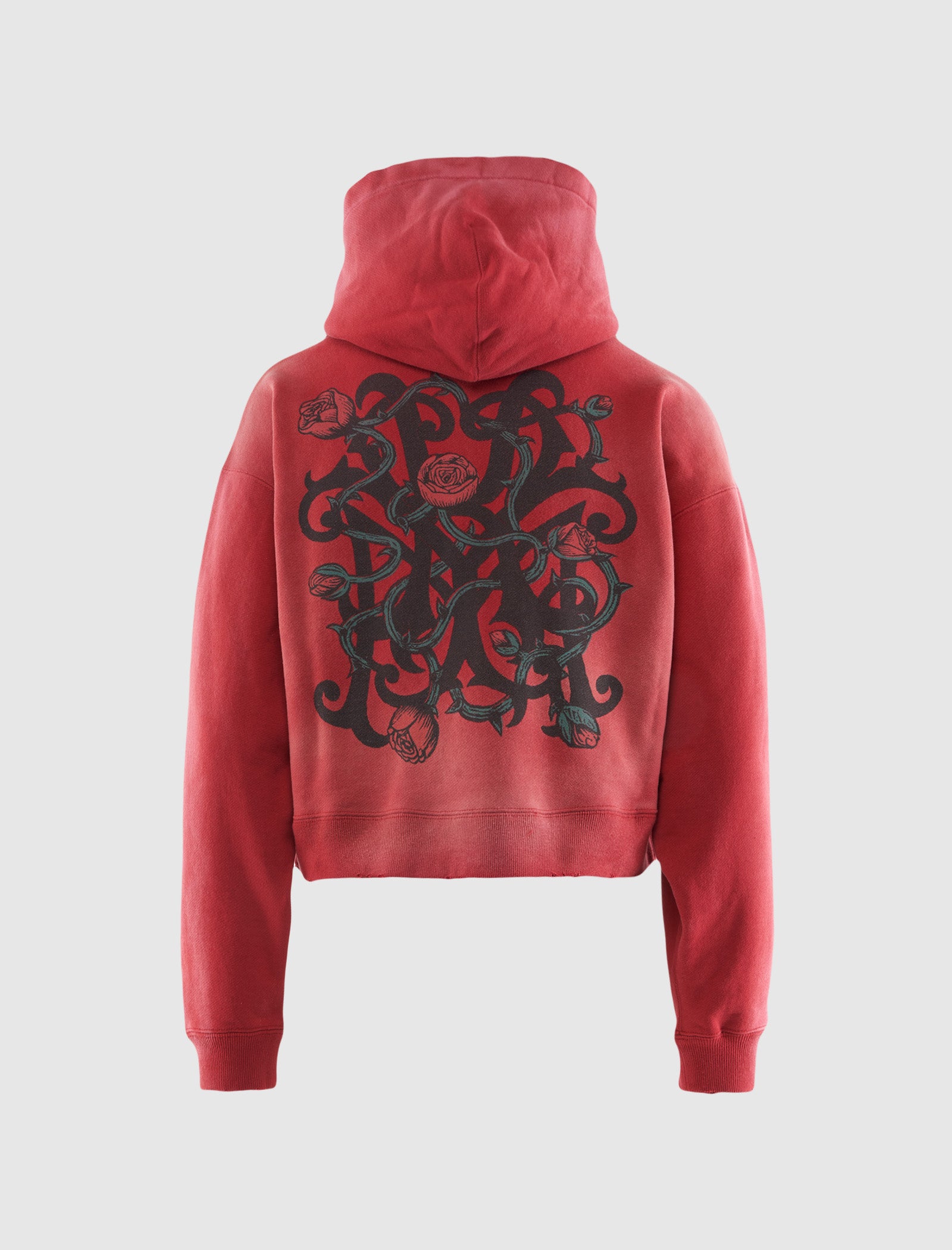 KMY-ROSE DISTRESSED ZIP HOODIE