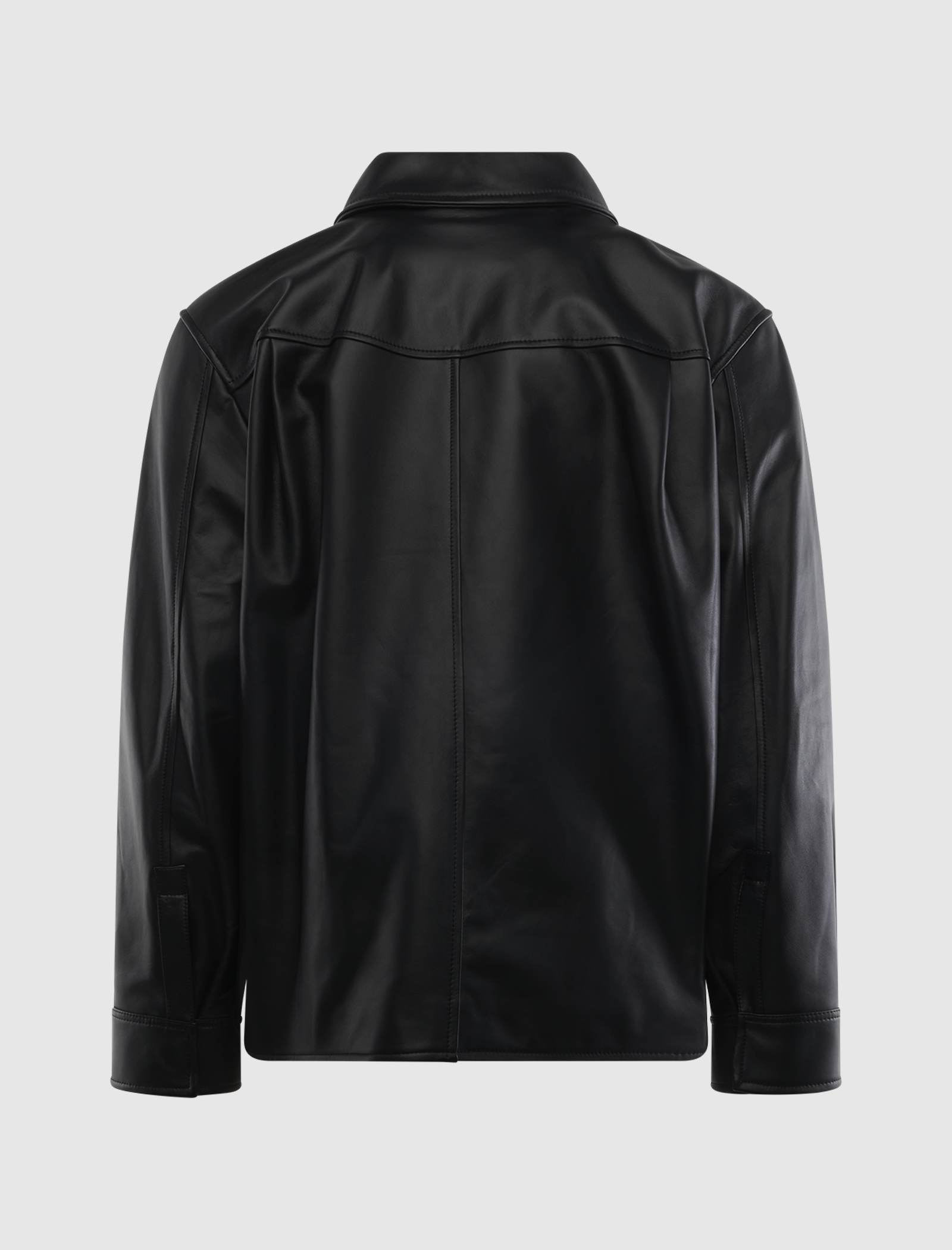 LEATHER OVERSHIRT