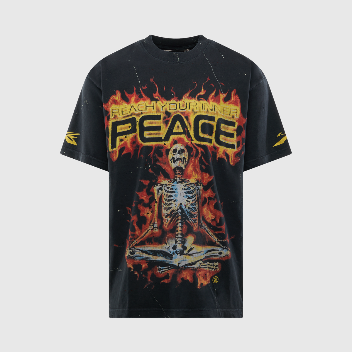 HELLSTAR INNER PEACE SKELETON TEE