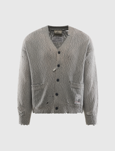 MAISON MIHARA YASUHIRO SUN FADED KNIT CARDIGAN