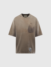 MAISON MIHARA YASUHIRO SUN FADED V-NECK TEE MAISON MIHARA YASUHIRO SUN FADED V-NECK TEE