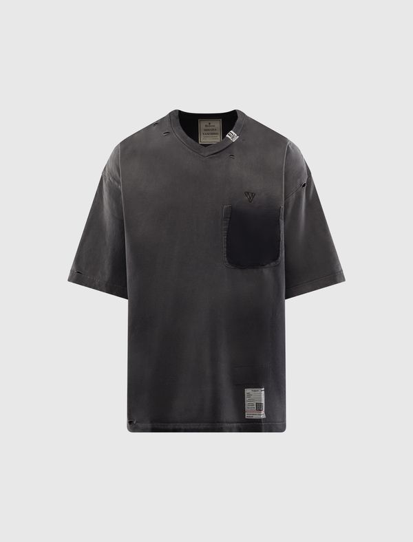 トップス MIHARA YASUHIRO SUNFADE LIKE MINI T MAISON MIHARA YASUHIRO SUN FADED V-NECK TEE