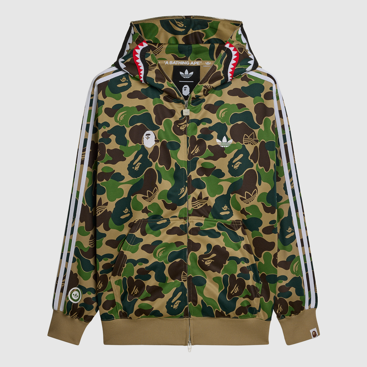 ADIDAS x BAPE SHARK TRACK HOODIE