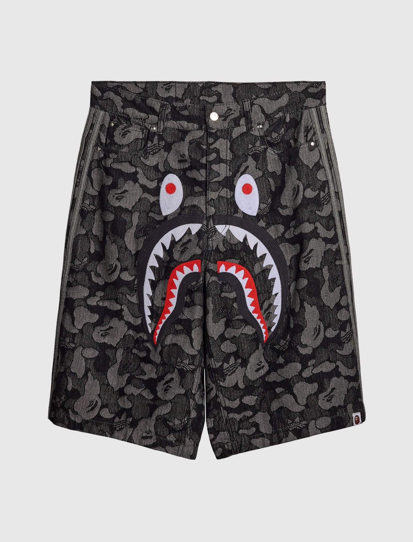 ADIDAS x BAPE SHARK DENIM JORTS