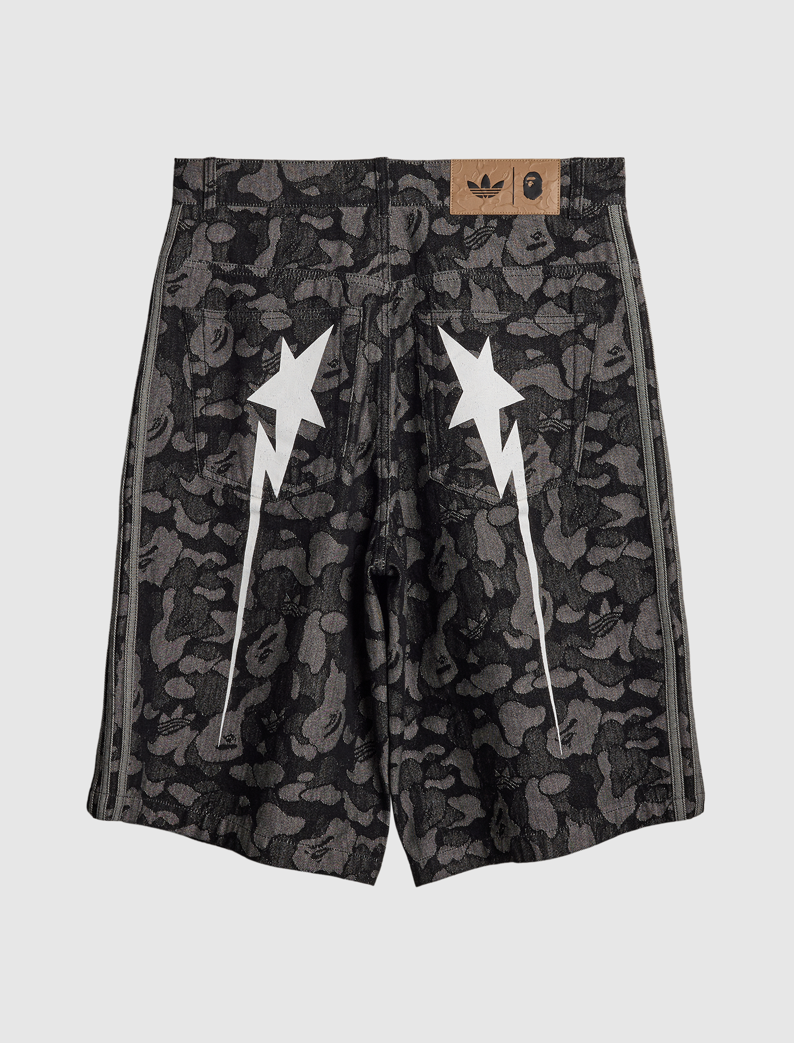 ADIDAS x BAPE SHARK DENIM JORTS