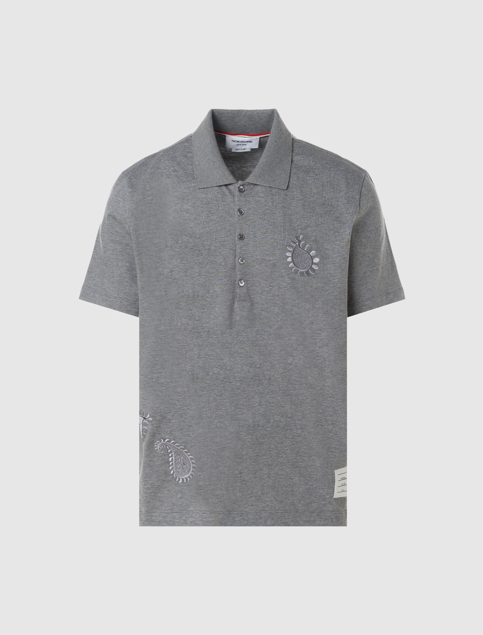SHORT SLEEVE PAISLEY EMBROIDERED