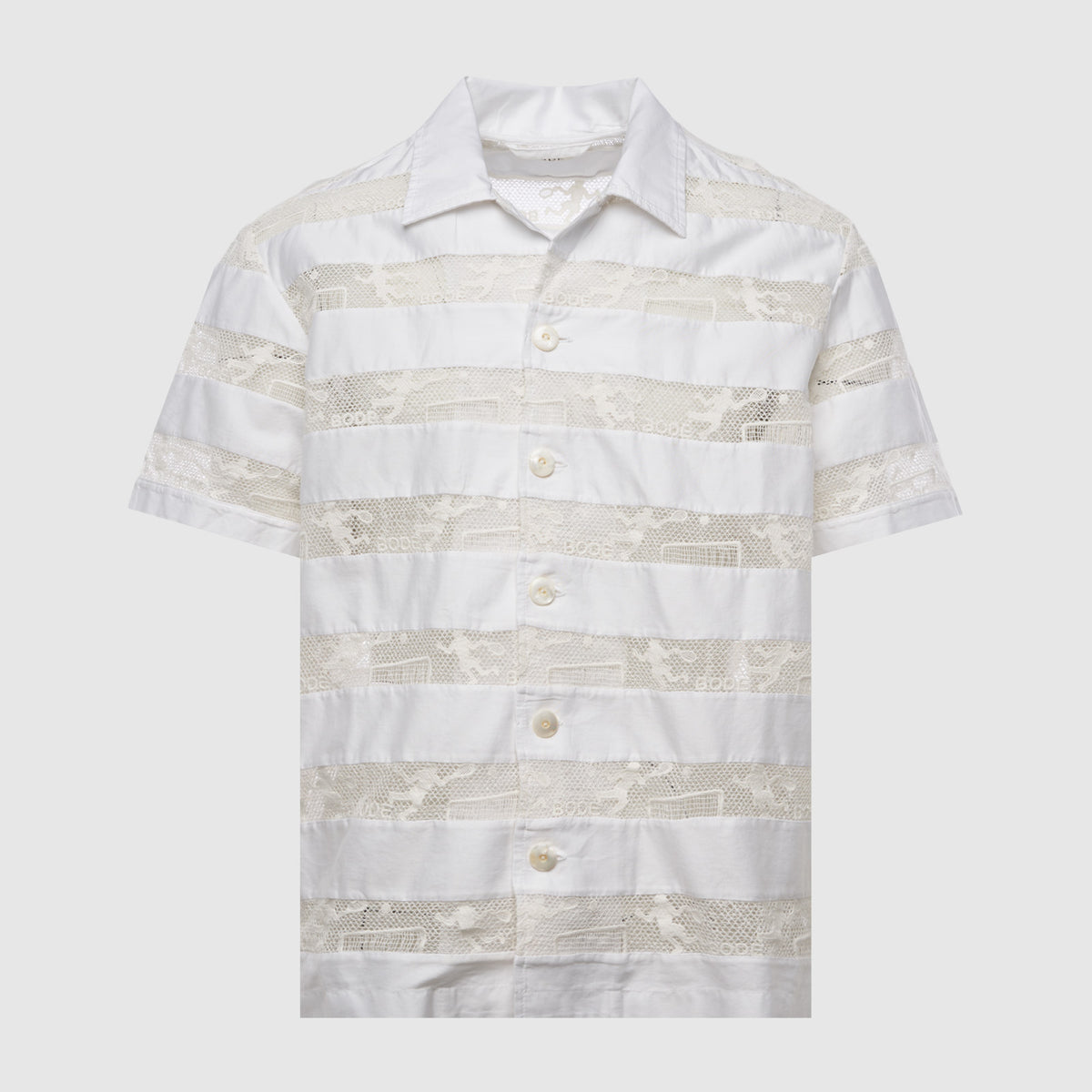 BODE NEW YORK TENNIS LACE SHIRT