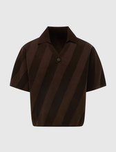 JACQUEMUS ブラック Le polo maille ニットポロXS JACQUEMUS LE POLO MAILLE BERLINGOT