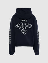 RHUDE LOGO ZIP UP HOODIE