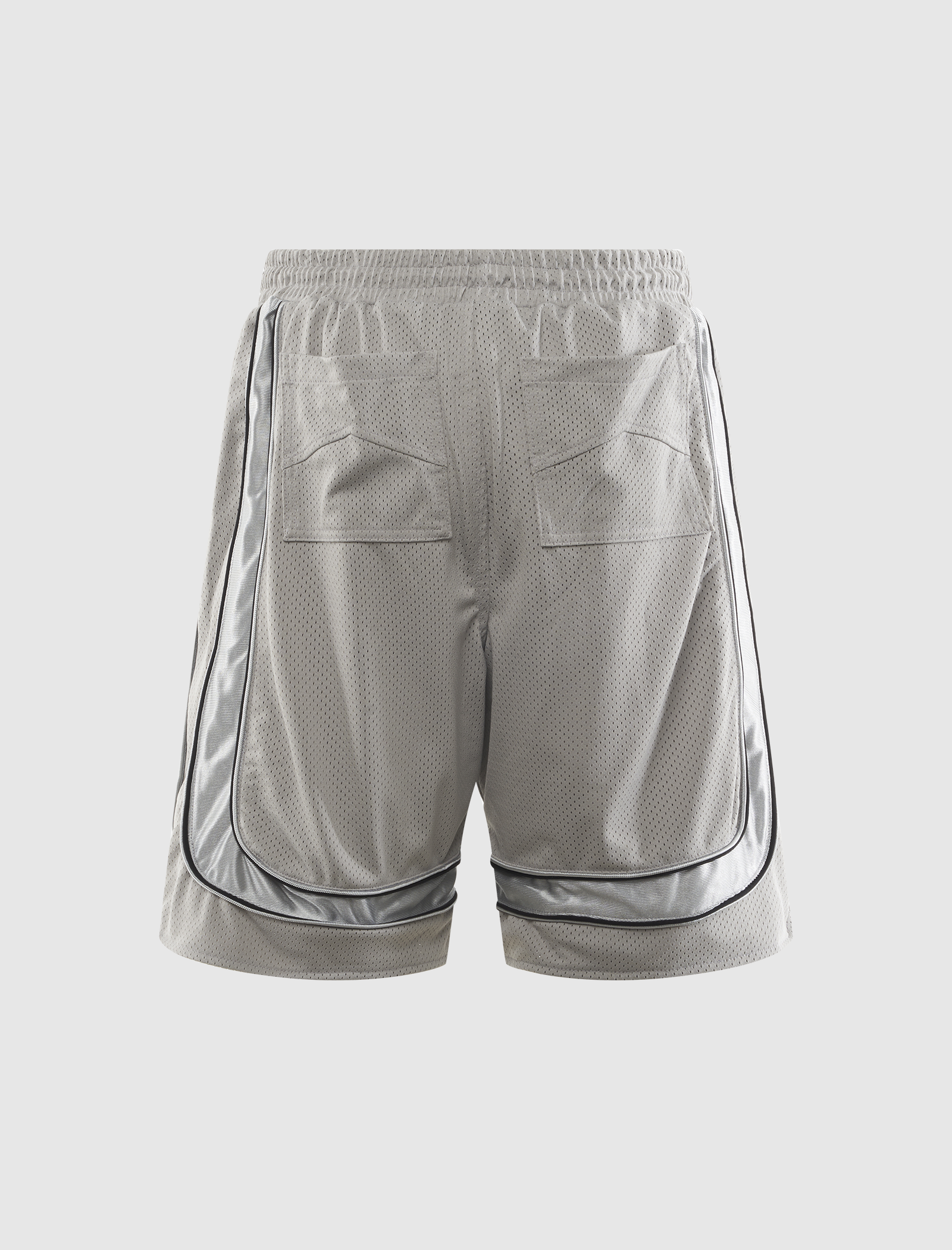 BAGGY MESH COLLEGIATE LOGO SHORTS